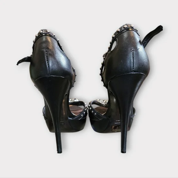 Miu Miu Black Studded Heels - Picture 8 of 11
